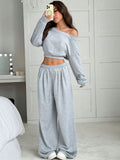 Fongt Women's Clothing 2025 Autumn And Winter New Fashion Tops Fit Casual Trousers Set