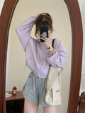 Hooded Sunscreen Coat Female Thin 2024 New Small Burst Casual Joker Short Blazer-Outfit