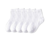 Pairs/lot 1 to 12 Years Summer Solid White Cotton Socks For Children Socks Spring No-show Low Cut Socks Boys Girls Boat