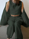 Home Suit High Waist Pants Trouser