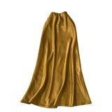 Fongt Sensed With The Frontal Half-Dress Woman 2025 New Light Luxury High-Rise Thin A-Word Bag With A Long Skirt With A Long Tail