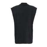 Fongt New Cowboy Splicing Colliding With Colored Shoulder Cotton Suit Sleeveless Vest Coat Female 1669