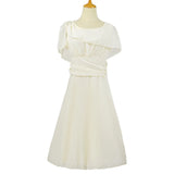 Popular Style Chiffon Large-Size Dress Medium-Length A-Shaped Dress Looks Thin-Outfit