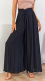 2023 Spring Summer Women Wide Leg Pants Casual High Waisted Long Skirt Pants for Girls Lace-Up Pants Брюки С Высокой