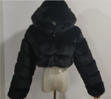 Fongt Fur Autumn And Winter New Imitation Fur Turf Warm Hat Fur Coat Woman