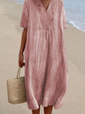 Fongt And Summer 2025 New Women's Clothing Hot Selling Explosive Casual Thin Dress Solid