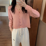 Fongt Coat Long-Sleeved Thin Jacket Autumn 2024 New Korean Version Loose Short With A Small Knit-Outfit
