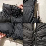 Women Wear Both Positive And NegativeThick Warm Parkas Coat Vintage Drawstring Female Sleeveless Cotton Vest