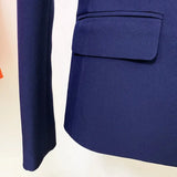 QUALITY Newest 2023 Fashion Designer Jacket Women's Double Breasted Color Block Shawl Collar