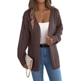 Fongt Shooting Autumn And Winter Hollow Lantern Long Sleeve Open-Sleeve Sweater Long Coat Women's Clothing