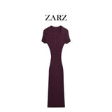Fongt Homemade New Women's Classic Rib Rug Knitted Long Dress 3471104