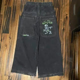 Straight Jeans For Men Retro Hip-Hop Goth Street Clothing Harajuku Men's Casual Pants 1028-1-Outfit