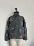 Fongt Autumn/Winter 2025 Fashion Personality Zipper Style Dazzling Dazzling Jacket Jacket This Jacket