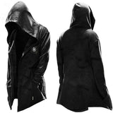 Men's New Cloak Fashion Vantage Plus Size Simple Casual Gothic Hooded Drawstring Men's Punk Oversize Sweatshirt