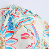 Fongt Spring Comfortable Wearing Multi-Colored Vibrant Flower-Printing Prefectural Silk Shirts