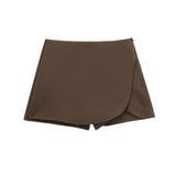 New Autumn Style Solid Color High Waist Shows Thin Fashion Skirt Pants 7385530-Outfit