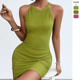 Spring And Summer EBAY Women's Dresses Short Sleeves Loose Solid Chiffon