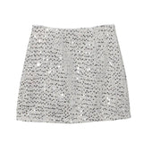 Slide Dress Skirt Girl Babes A Small Silver Shiny Light Short Skirt
