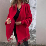 Fongt 2025 New Women's Imitation Sting Velvet Cape Shawl Shawl Solid Color Thicken Warm