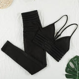Tracksuits Sport Printed Suit Fitness Two Piece Set Mesh Seamless Leggings Crop Top Sports Bra Tracksuit 2 Piece Set