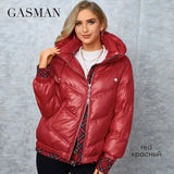 Women's Parka 2022 New Fashion Women stand collar short slim casual hooded Luxury pocket Warm Down Jacket