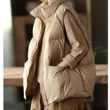 Fongt New Down Cotton Han Version Of Autumn And Winter Loose Thin Horse Clip Women's Fashion Vest