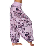 Printed Loose Casual Wide-leg Trousers