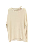 Fongt Xixi 13 Lines 2025 Spring New Ins Temperament Elegant Round-Neck Wool Knit Sweater Sweater Female 25152