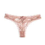 Fongt Rear Ribbon Ribbon Lace Side Trousers Low-Rise Cotton Crotch Large Size Elastic Lace T-Trousers