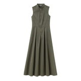 Fongt New Dress Round Neckless Waistt Commuting Temperament 2902586