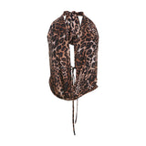 Fongt Summer New Women's Sexy Hot Babes Tidly Leopard Print Bare Back Hanging Neck Strap Vest