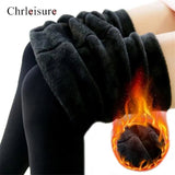 Women Warm Leggings Winter High Elastic Leggings Feamle Casual Winter Skinny Warm Women Sexy Velvet