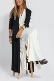 Fongt New Solid Color Jacket V-Neck Dress Cardigan Jacket Suit For Women