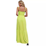 Fongt Shooting 2026 Spring And Summer Sexy Fine Strapping Holiday Beach Long Skirt Swing Skirt