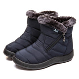 Boots Women's Boots Non-slip Women Winter Boots Fur Warm Ankle Boots For Women Down waterproof Booties Botas Mujer