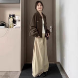 Fongt Languid Wind Kaqi High-Waisted Loose-Legged Slack Pants Women's New Design Sense Of Drag Floor Long Pants