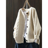 Fongt Hot New Sweater Women's Round Collar Color Loose Fashion Knitted Shirt Long Sleeve