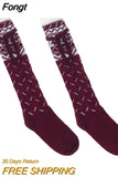 Lolita Women Stockings Female Lingerie Knee High Socks Sexy Compression Stockings for Women Long Socks Autumn