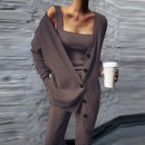 Casual Three Pieces Buttons