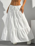 Fongt Wish Spring And Summer Women's Dress Half-Dress Skirt Strap Splicing Big Swing Skirt Loose Long Dress Large Size Women's Clothing