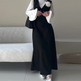 Fongt 2025 New Women's Fashion Fashion Two Long-Sleeved Dress
