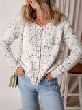Fongt Clothes Autumn Women's Color Dot Splicing Knitted Sweater