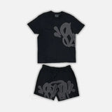 Hip Hop Men's And Women's Alphabet Printed Loose Short-Sleeved Blouse Men's Summer Trend Card Leisure Sports-Outfit