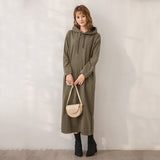 Fongt 2025 Autumn And Winter New Fashion Temperament Loose Display Lanky Long Sleeve Dress Woman