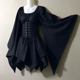 Fongt New Party Long-Sleeved Women's Renaissance Medieval Dress Festive Dress