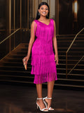 Fongt Collar Tuxedo High-Waisted Dress Elegant Wind Event Event Dress Partydress