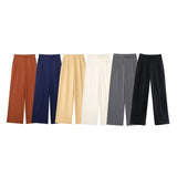 Fongt Spring New Folding Wide Leg Trousers 8372124