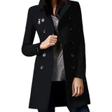 Fongt And Winter New Japanese And Korean Burst Single Long Hair, The Female Coat Cuff Zipper Coat Double Buckle Multi-Pocket