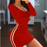 2021 fashion women's Long sleeve Women for clothing women's summer bandage dress night