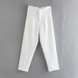 Fongt And Summer 2025 New Fashion Multi-Color Pendant High-Waisted Halon Casual Suit Pants